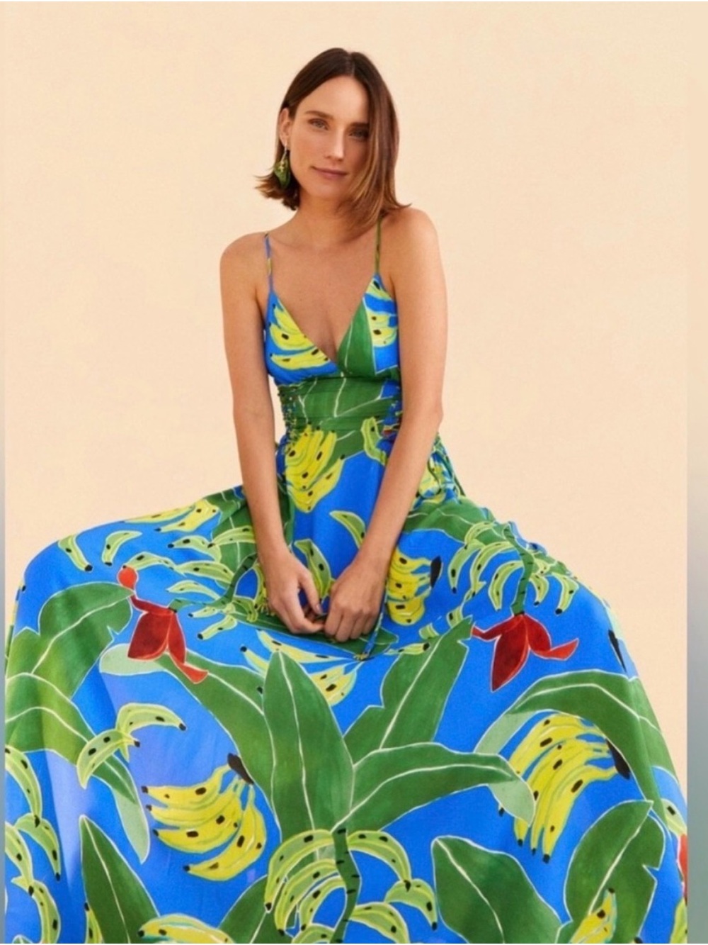 FARM Rio Banana Printed Dress - XS